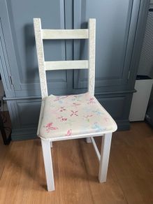 Hand painted wooden chair