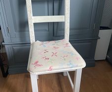 Hand painted wooden chair