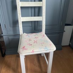 Hand painted wooden chair