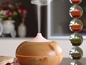 Ultrasonic Essential Oil Aroma Diffuser Mist Humidifier 7 Colors LED Light Timer + 1 Oil