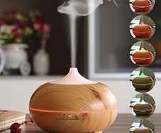Ultrasonic Essential Oil Aroma Diffuser Mist Humidifier 7 Colors LED Light Timer + 1 Oil