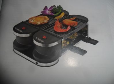 raclette grill with natural stone
