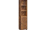 Tall boy bathroom cabinet rustic brown or white