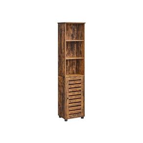 Tall boy bathroom cabinet rustic brown or white