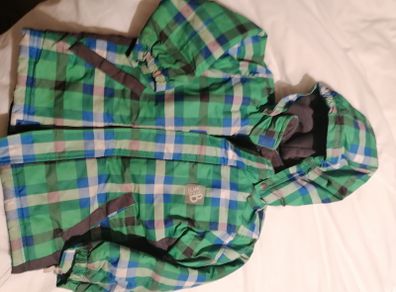 Young boys ski jacket and salopettes