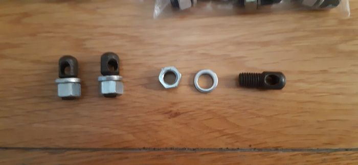 40x New Black+Chrome Rod Brake Bicycle Lock-nuts