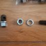 40x New Black+Chrome Rod Brake Bicycle Lock-nuts Image 2