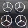 4 x Mercedes Centre Caps (Black) FREE POST Image 2