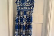 Next Long Blue and White summer dress