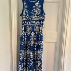 Next Long Blue and White summer dress