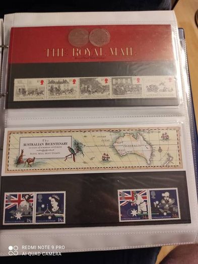 Stamp album UK's Presentation packs x 100