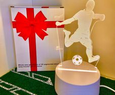 3D Footballer LED Illusion Lamp - Plug In Power