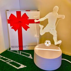 3D Footballer LED Illusion Lamp - Plug In Power