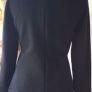 top zara black suiting fabric with peplum Image 3