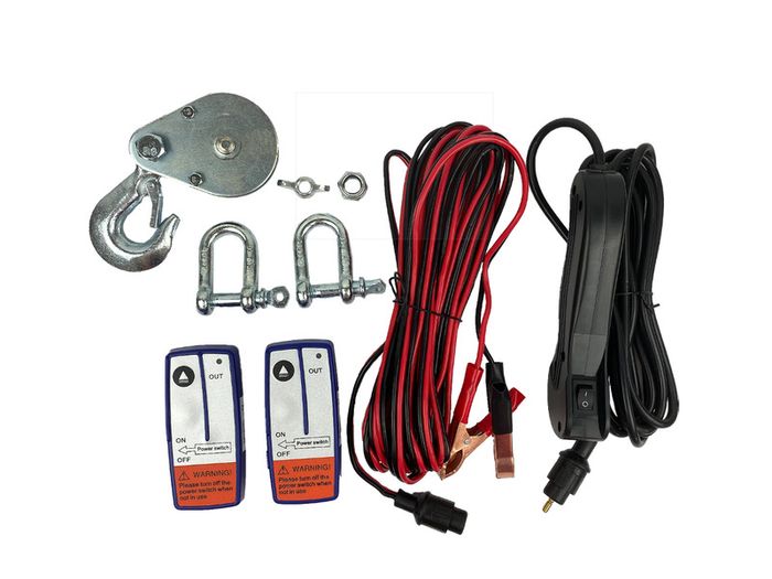 Berger + Schroter 12V Premium Cable Winch with radio remote control