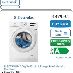 electrolux washing machine