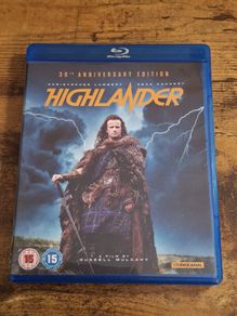 "Highlander" (1986) Blu-ray - free standard postage