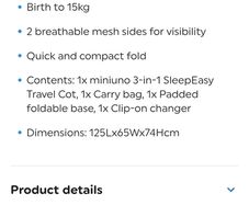 Travel Cot