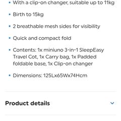 Travel Cot