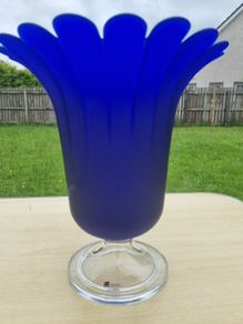Jm Glass Portugal Vase