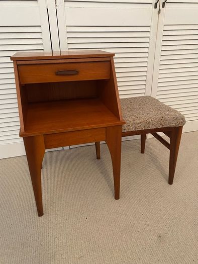 Mid Century Chippy Telephone Table