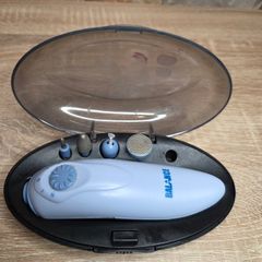 Manicure and pedicure set, battery operated