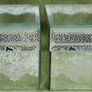 Trinket Jewellery Box Mirrored Glass White Lace Floral Pattern (30 Each) Image 7