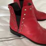 MarcoMoreo red leather ankle boots Image 3