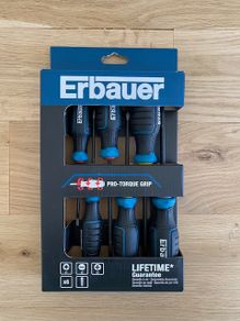 Erbauer Standard Mixed Screwdriver Set 6 Piece Brand New