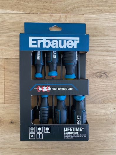 Erbauer Standard Mixed Screwdriver Set 6 Piece Brand New