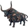 Large Abstract Bull (35cm) - Patinated Bronze Image 3