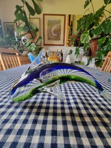 Big Murano glass dolphin