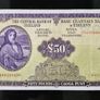 Central Bank of Ireland 50 Pounds 1977 Lady Lavery Banknote Image 2