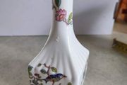 Rare find 1980 AYNSLEY Bone China PEMBROKE 7 Inch Bud Vase with Gold Trim Made in England