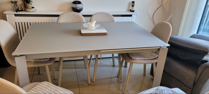 Table frosted glass Extendable