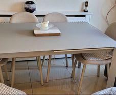 Table frosted glass Extendable