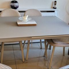 Table frosted glass Extendable