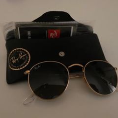 Ray-Ban Round Metal Sunglasses (With Case & Cloth)