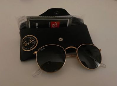 Ray-Ban Round Metal Sunglasses (With Case & Cloth)