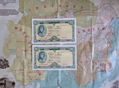 1 Pound Lady Lavery (Sequential Pair)