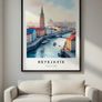 Reykjavik Wall Art Print, Travel Poster Image 2