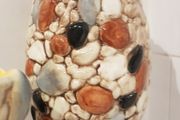 Pair Sylvac Pebble Range Vases. c1950s.Hand-Painted.