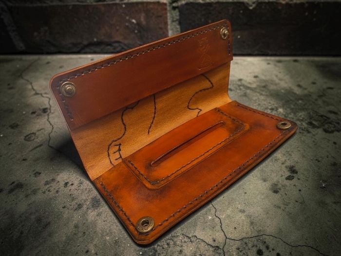 leather pouch for baccy