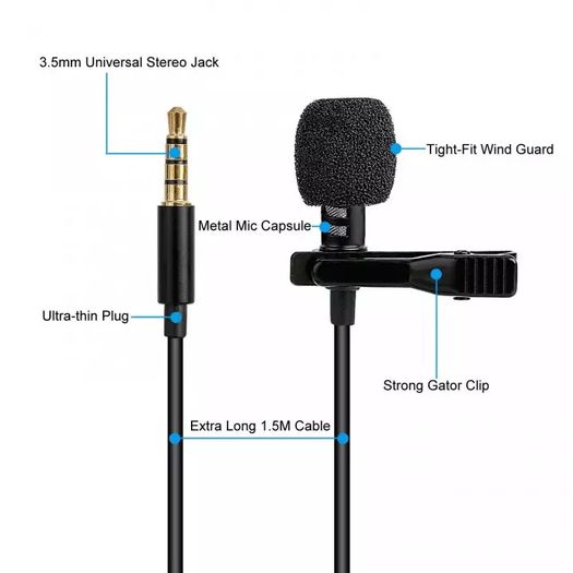 Brand New Smart Microphone 3.5mm Audio Jack Plug.
