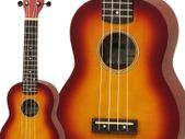 Soprano Ukulele with Case, Various Colours