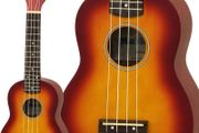 Soprano Ukulele with Case, Various Colours