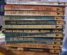 12 James Bond pan paperbacks