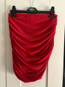 Ruched Mini Skirt
