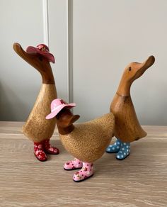 DCUK Wooden Ducks X3