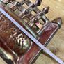Vintage Cast Iron Fireplace Fret - Iridescent Carnival Lustre Ware Image 4